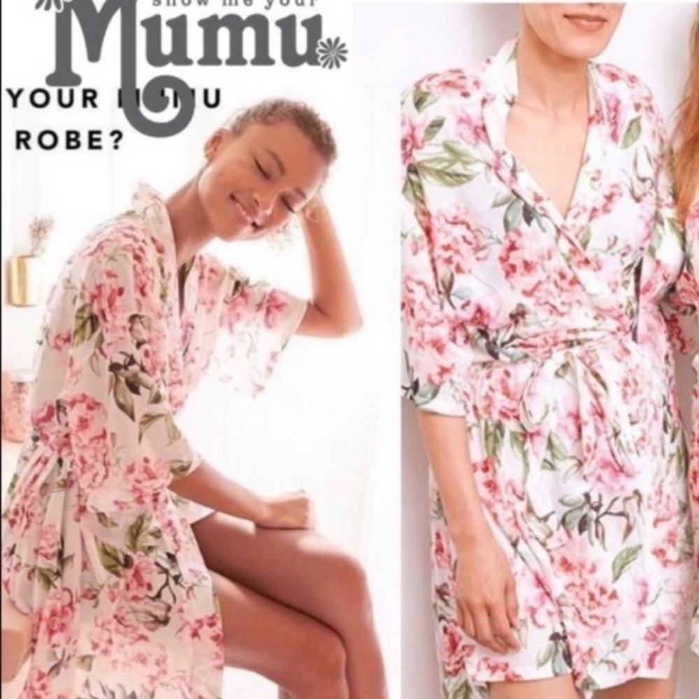 Show Me Your Mumu Floral Robe One Size Fits All